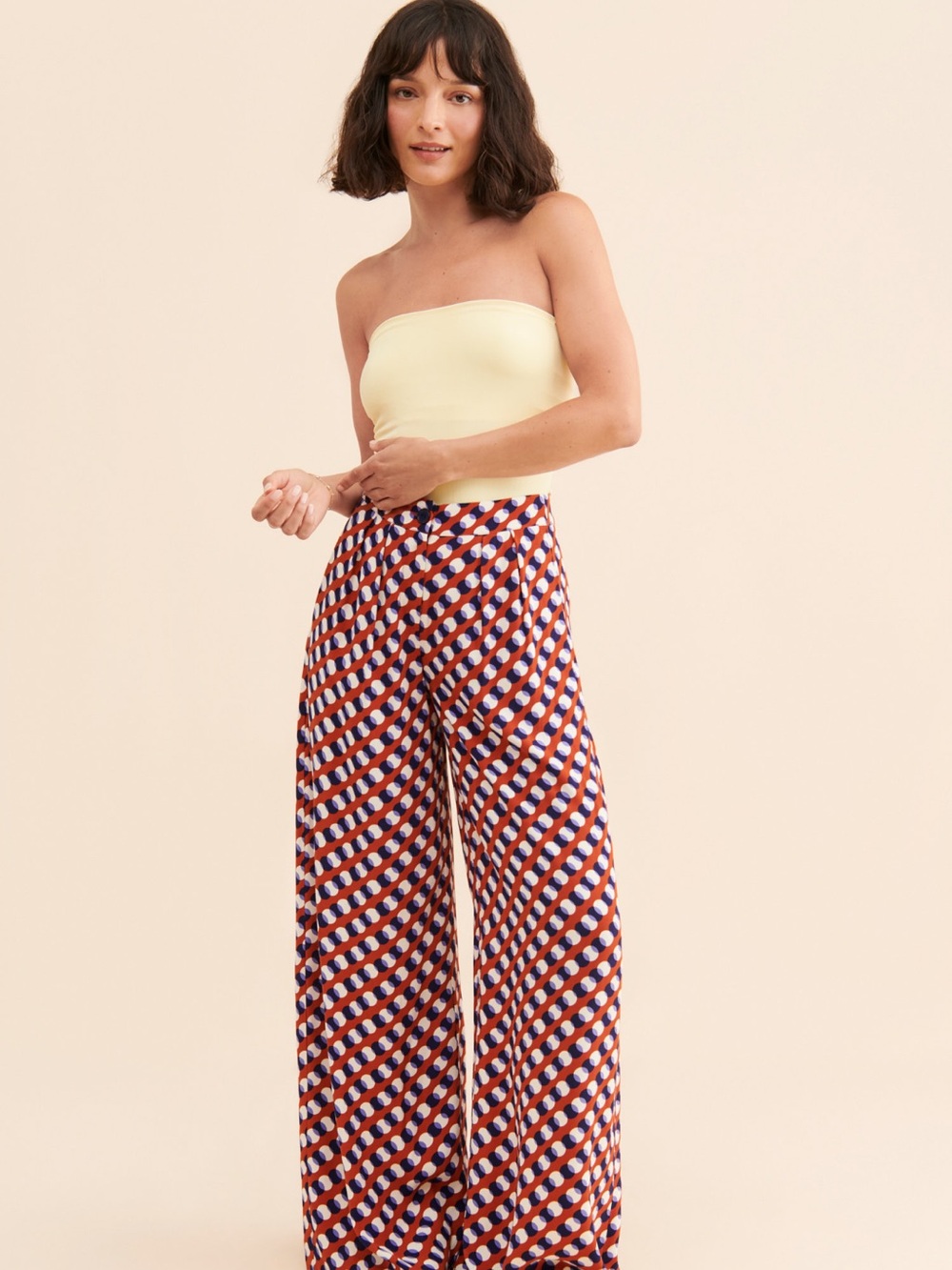 Corey Lynn Calter wide leg geometric pants